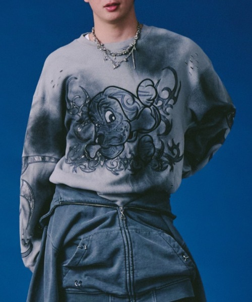 セール】【GALFY】汚れ部族ワッフルロンTEE / 【ガルフィー】汚れ部族 