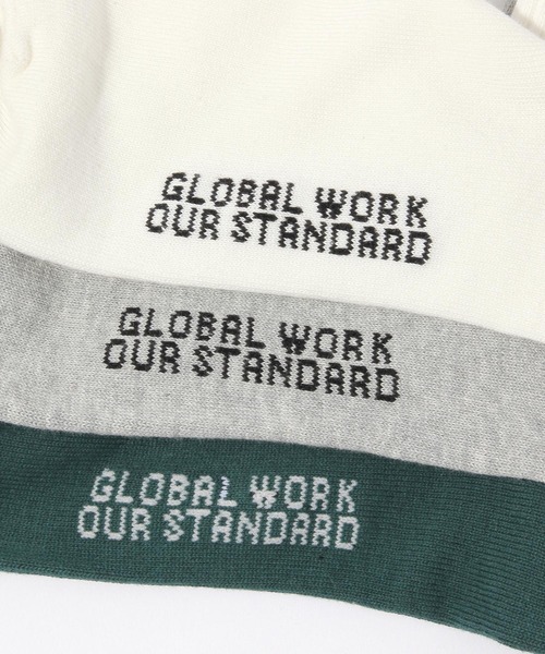 GLOBAL WORK（グローバルワーク）の「らくごこちユニセックスソックス/ミドル/632414（ソックス/靴下・メンズ・グリーン/ホワイト/ブラック/グレー・MEDIUM/LARGE）」の8枚目の写真