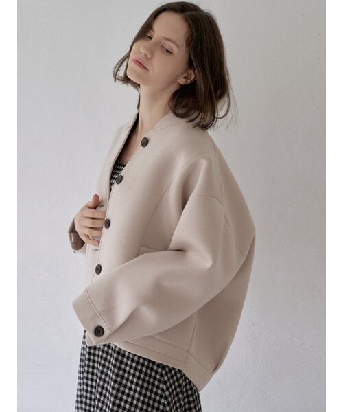 AVANT-G(アバン)の「Neoplan Overfit Baseball Jumper - BEIGE(その他アウター・レディース・その他・FREE)」の2枚目の写真
