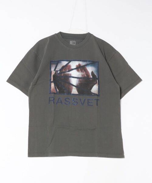 RASSVET / PACCBET（ラスベート）の「RASSVET/ラスべート RASS LOGO TEE（Tシャツ/カットソー・メンズ・ブラック/ホワイト・M/L/S）」の2枚目の写真