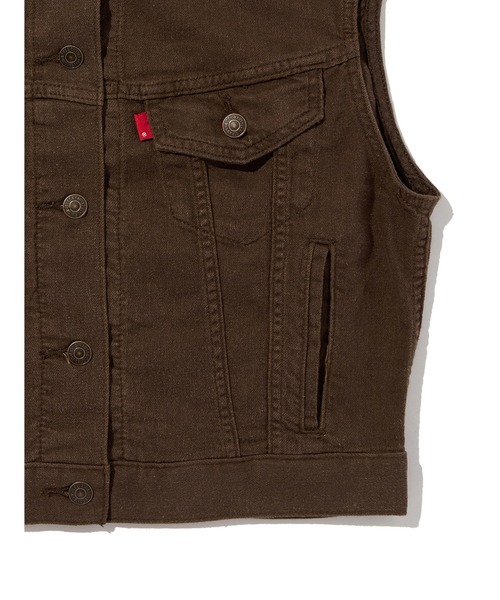Levi's（リーバイス）の「Levi's/リーバイス SHRUNKEN 90S ベスト（ベスト・レディース・ブラウン・XS/S/M）」の8枚目の写真