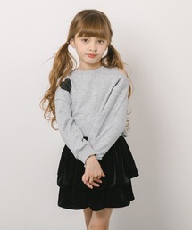 カットショルダーハートデザイントレーナー