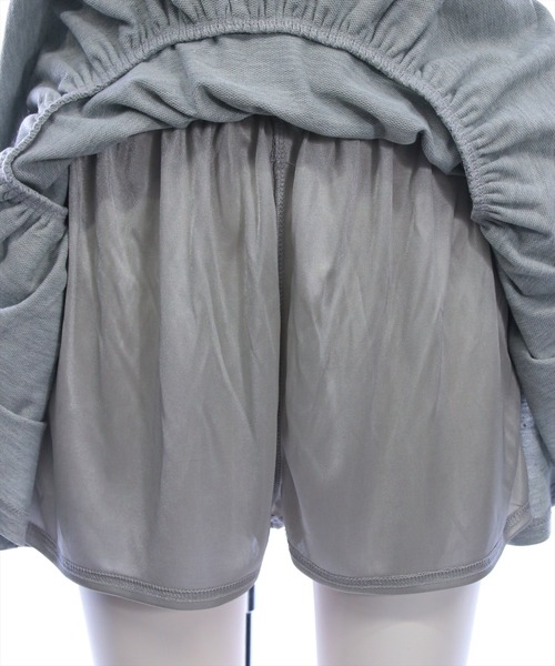 clear（クリア）の「ラインストーン2段ティアードスウェットミニスカート(セット可)[着回し力抜群 ガーリー キラキラ]（スカート・レディース・グレー/ブラック・F）」の19枚目の写真