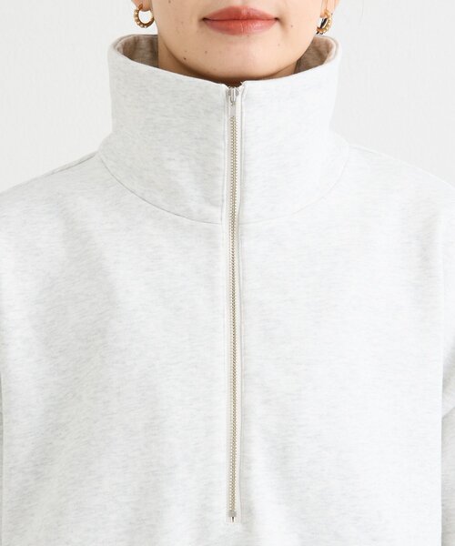 RIVE DROITE（リヴドロワ）の「【A・MONN(アモン)】ZIP SWEAT プルオーバー（スウェット・レディース・ネイビー/ライトグレー・FREE）」の8枚目の写真