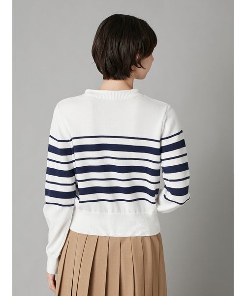 LILY BROWN（リリーブラウン）の「Lily Bearハートサテンニット（ニット/セーター・レディース・アイボリー/ライトブルー/その他/ライトグレー・F）」の9枚目の写真