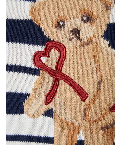 LILY BROWN（リリーブラウン）の「Lily Bearハートサテンニット（ニット/セーター・レディース・アイボリー/ライトブルー/その他/ライトグレー・F）」の15枚目の写真