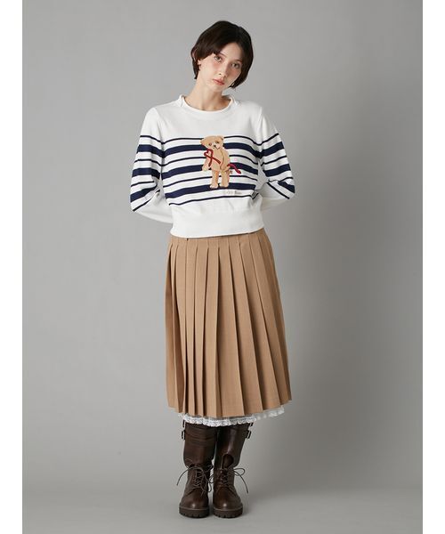 LILY BROWN（リリーブラウン）の「Lily Bearハートサテンニット（ニット/セーター・レディース・アイボリー/ライトブルー/その他/ライトグレー・F）」の17枚目の写真