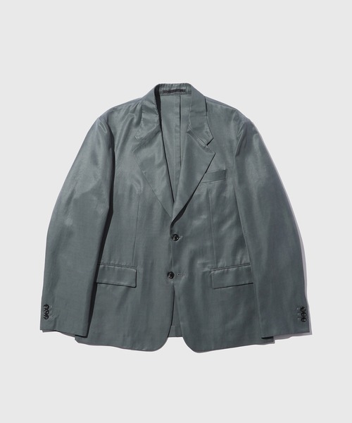 ADAM ET ROPE'(アダムエロペ)の「コットンキュプラ シングルジャケット(テーラードジャケット・メンズ・ブラック/チャコールグレー・M/L)」の3枚目の写真