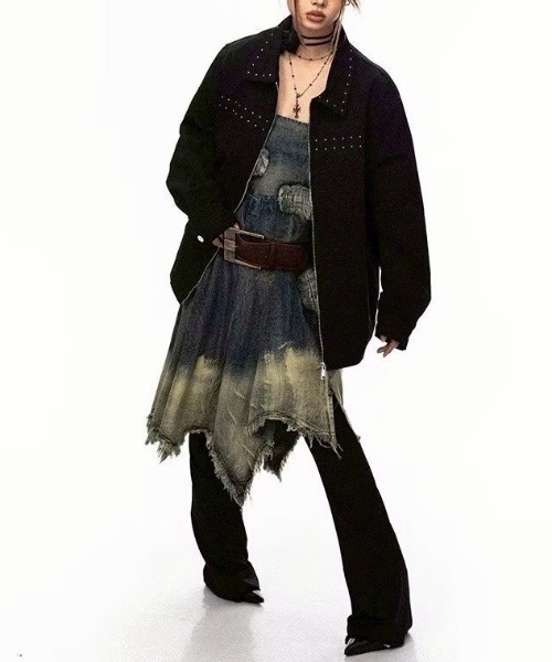 almo(アルモ)の「【LAMPOON】ツイルスタッズブルゾン(ブルゾン・レディース・ブラック・X-LARGE/LARGE/MEDIUM)」の12枚目の写真