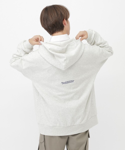 GLOBAL WORK（グローバルワーク）の「ポイント刺繍ダブルZIPパーカー/AND YUA ANY/629905（パーカー・キッズ・カーキ/ホワイト系その他/グレー系その他4・LARGE/MEDIUM）」の7枚目の写真