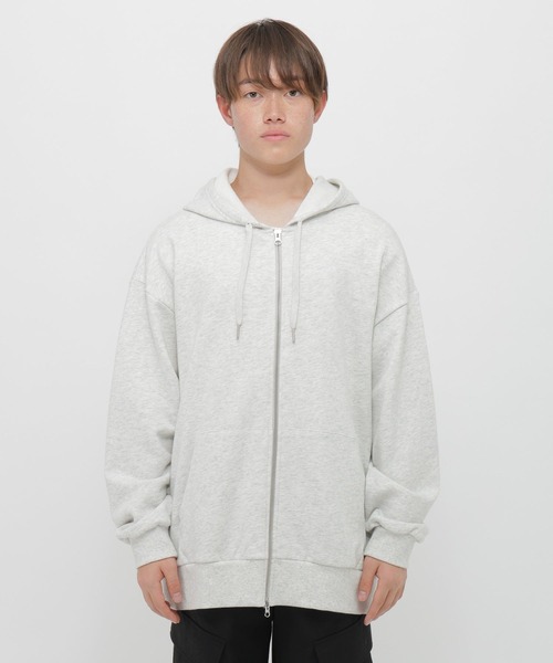 セール】ポイント刺繍ダブルZIPパーカー/AND YUA ANY/629905（パーカー