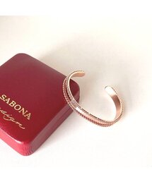 SABONA LONDON（サボナ ロンドン）の「F-RVR レディアンスボリューム ローズゴールドプレイティング コッパーバングルブレスレット（ブレスレット）」