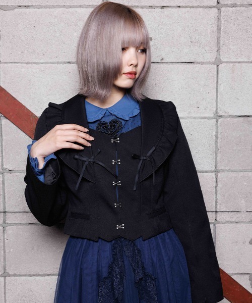 NIBBLE POISON（ニブルポイズン）の「フリルカラーショートジャケット
