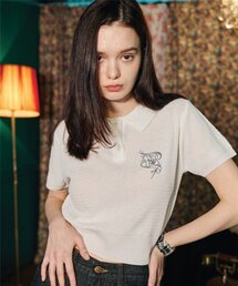 Willing Rose PK Knit Short Sleeve ivory