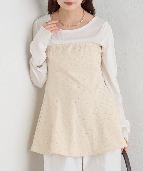 セール】【ZOZO限定/REVIVAL】26SSスタッズビスチェ（シャツ/ブラウス