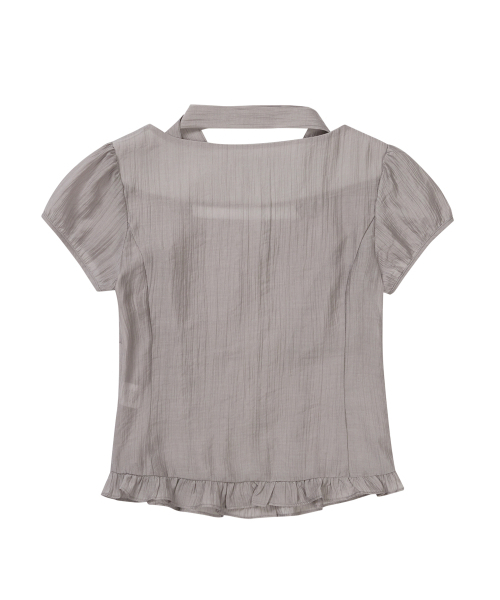 ILLIGO（イリゴ）の「リボンタイスクエアネックブラウスグレー（シャツ/ブラウス・レディース・その他・SMALL/MEDIUM）」の8枚目の写真