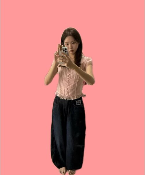 ILLIGO(イリゴ)の「リボンタイスクエアネックブラウスグレー(シャツ/ブラウス・レディース・その他・SMALL/MEDIUM)」の12枚目の写真