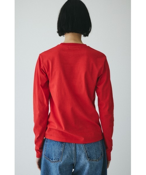 HeRIN.CYE(ヘリンドットサイ)の「Wave frill cut tops ウェーブフリルカットトップス(Tシャツ/カットソー・レディース・レッド/ホワイト/ブラック・FREE)」の13枚目の写真