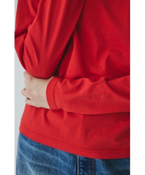 HeRIN.CYE(ヘリンドットサイ)の「Wave frill cut tops ウェーブフリルカットトップス(Tシャツ/カットソー・レディース・レッド/ホワイト/ブラック・FREE)」の18枚目の写真