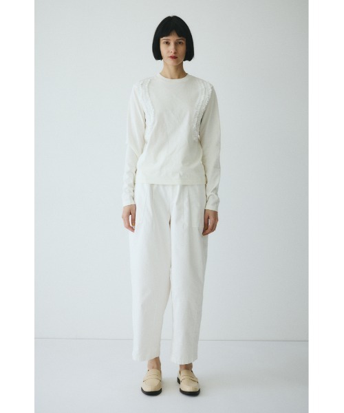 HeRIN.CYE(ヘリンドットサイ)の「Wave frill cut tops ウェーブフリルカットトップス(Tシャツ/カットソー・レディース・レッド/ホワイト/ブラック・FREE)」の21枚目の写真