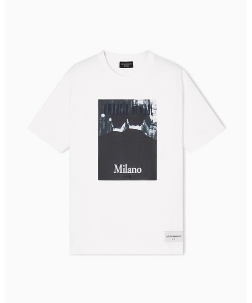 エンポリオ アルマーニ】Icon Tシャツ ジャージー フォトグラフィック