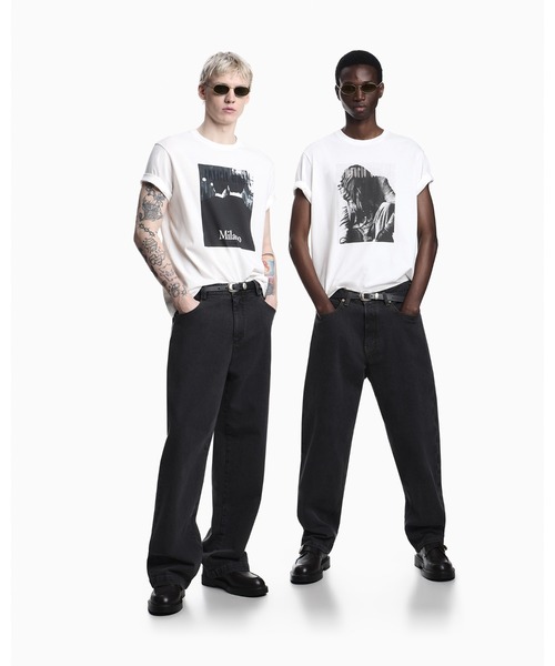 EMPORIO ARMANI（エンポリオアルマーニ）の「【エンポリオ アルマーニ】Icon Tシャツ ジャージー フォトグラフィックプリント＆刺繍（Tシャツ/カットソー・メンズ・ブルー/グレー・X-LARGE/SMALL/MEDIUM/LARGE/X-SMALL）」の9枚目の写真