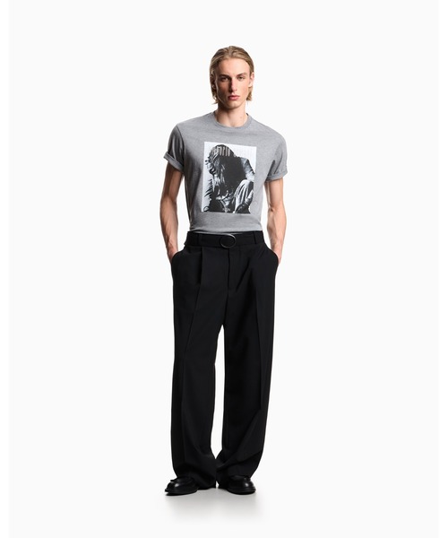 EMPORIO ARMANI（エンポリオアルマーニ）の「【エンポリオ アルマーニ】Icon Tシャツ ジャージー フォトグラフィックプリント＆刺繍（Tシャツ/カットソー・メンズ・ブルー/グレー・X-LARGE/SMALL/MEDIUM/LARGE/X-SMALL）」の6枚目の写真