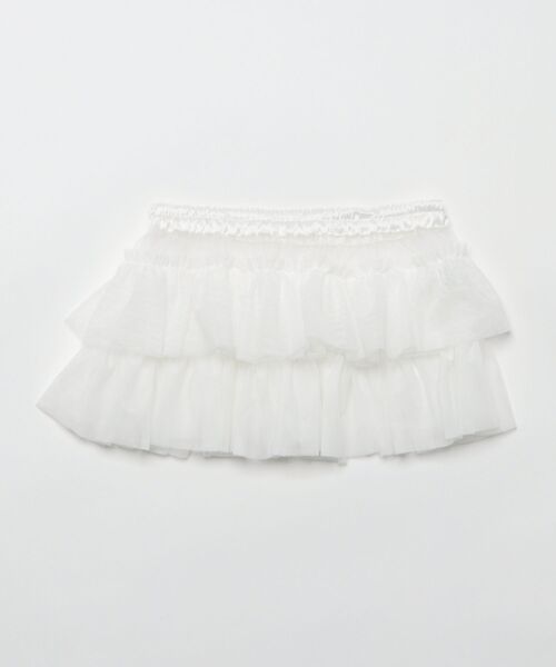 Ocean&Ground（オーシャン&グラウンド）の「Jr.ﾁｭｰﾙﾌﾘﾙ飾りｽｶｰﾄ（スカート・キッズ・ブラウン/オレンジ/ターコイズブルー/ホワイト・FREE）」の2枚目の写真