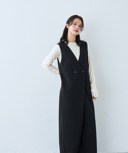 セール】カシュクール サロペット【586071】（サロペット
