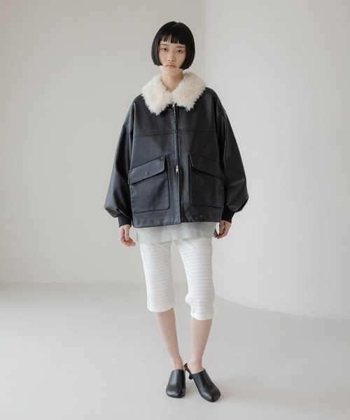 LOWRYS FARM（ローリーズファーム）の「カプリパンツ 653946（その他パンツ・レディース・ブラック/ホワイト・LONG/SHORT）」の10枚目の写真