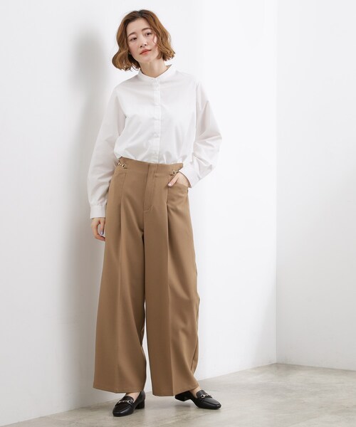 grove(グローブ)の「【2点SET】一枚でコーデが決まる!ニットベスト×シャツSET(シャツ/ブラウス・レディース・アイボリー/ネイビー/グレー・01/05/04/03/02)」の16枚目の写真