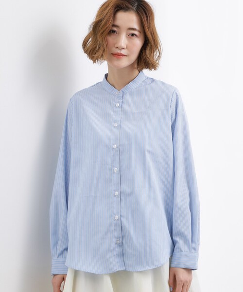 grove(グローブ)の「【2点SET】一枚でコーデが決まる!ニットベスト×シャツSET(シャツ/ブラウス・レディース・アイボリー/ネイビー/グレー・01/05/04/03/02)」の20枚目の写真