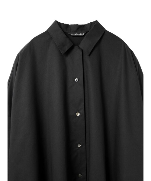 mizuiroind（ミズイロインド）の「mizuiro ind ワイドシャツコート（その他アウター・レディース・ベージュ/ネイビー/ブラック・FREE）」の19枚目の写真
