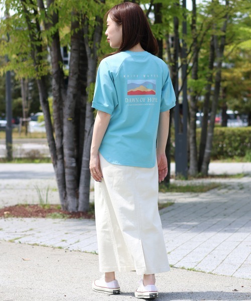 KRIFF MAYER Lady's Collection(クリフメイヤーレディースコレクション)の「【UVカット・接触冷感・吸水速乾】遮熱刺繍T(Tシャツ/カットソー・レディース・イエロー/ライトグレー/レッド/ブルーグリーン・SMALL/MEDIUM/LARGE)」の9枚目の写真