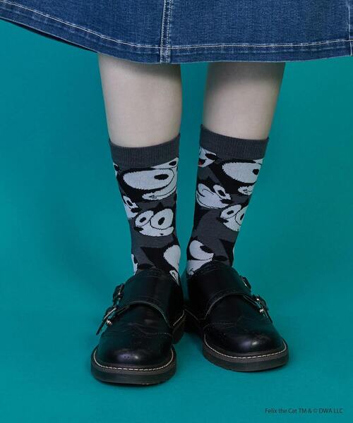 FRAPBOIS（フラボア）の「FELIX ソックス（ソックス/靴下・レディース・チャコールグレー/ホワイト・FREE）」の7枚目の写真