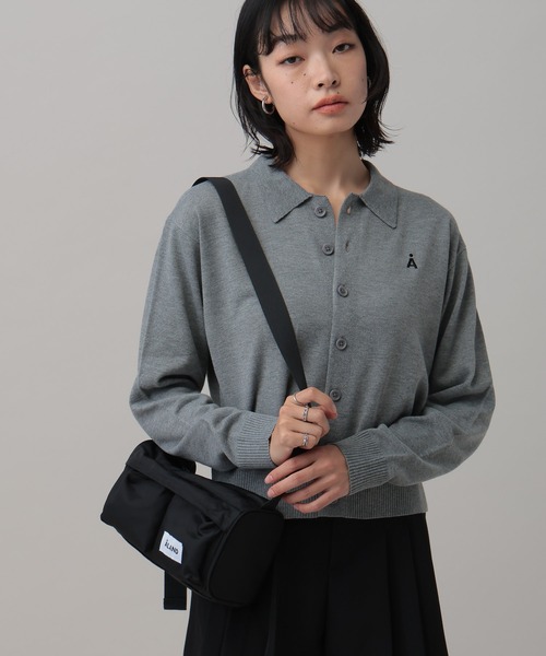 ALAND（エーランド）の「ALAND／ポケット横長ミニショルダーバッグ（ショルダーバッグ・レディース・ブラック/グレー・FREE）」の10枚目の写真