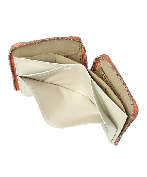 HIROKO HAYASHI（ヒロコハヤシ）の「MERLO（メルロ）ファスナー式二つ折り財布（財布・レディース・オレンジ系1・00）」の6枚目の写真