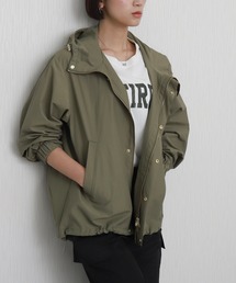 libelle more（リベル モア）の「【NC撥水加工】裾ドロストミドル丈ブルゾン マウンテンパーカー（マウンテンパーカー）」