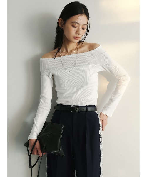 anuans(アニュアンス)の「レーストリムタックパンツ(その他パンツ・レディース・ホワイト/ネイビー/ブラック・SMALL/MEDIUM)」の17枚目の写真