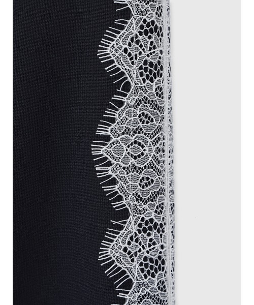 anuans(アニュアンス)の「レーストリムタックパンツ(その他パンツ・レディース・ホワイト/ネイビー/ブラック・SMALL/MEDIUM)」の6枚目の写真