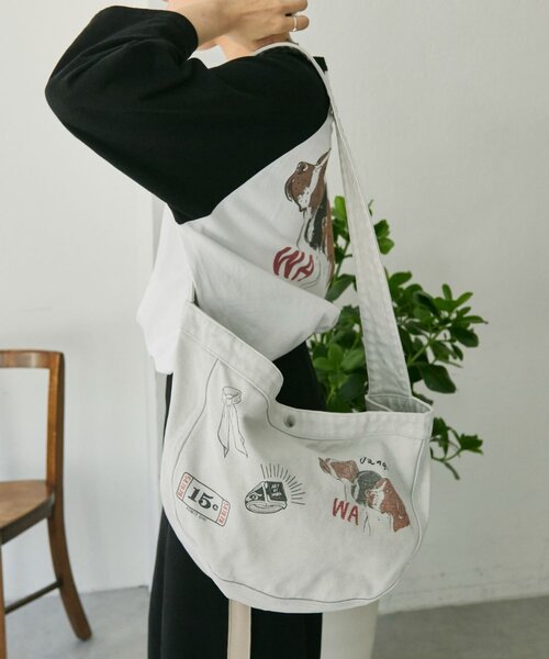 ear PAPILLONNER（イアパピヨネ）の「Kendai×SUM1 STYLE別注バッグ【SUM1 STYLE】（ショルダーバッグ・レディース・サンドベージュ/ライトグレー・FREE）」の7枚目の写真