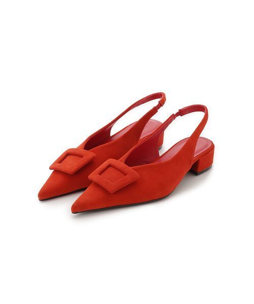 Mila Owen（ミラオーウェン）の「バックル付きラムレザースリングパンプス（パンプス・レディース・モカ/レッド/ブラック/ブルー・36/37/38）」の4枚目の写真