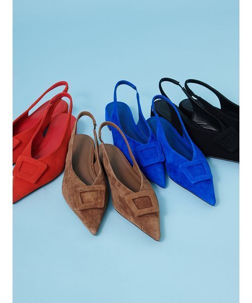 Mila Owen（ミラオーウェン）の「バックル付きラムレザースリングパンプス（パンプス・レディース・モカ/レッド/ブラック/ブルー・36/37/38）」の12枚目の写真