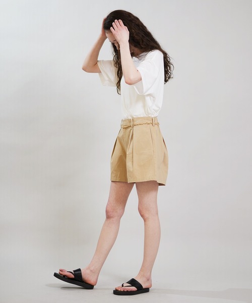 RIKKA FEMME（リッカファム）の「RIKKA FEMME/リッカファム ﾀｯｸｼｮｰﾂ ショーツ RF6S-3303（その他パンツ・レディース・ベージュ/ブラック・M/L/S/M）」の13枚目の写真