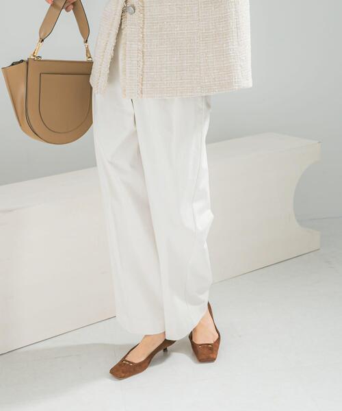 URBAN RESEARCH ROSSO WOMEN（アーバンリサーチ　ロッソ）の「ラップデザインパンツ（その他パンツ・レディース・ホワイト/ネイビー・36/38）」の6枚目の写真