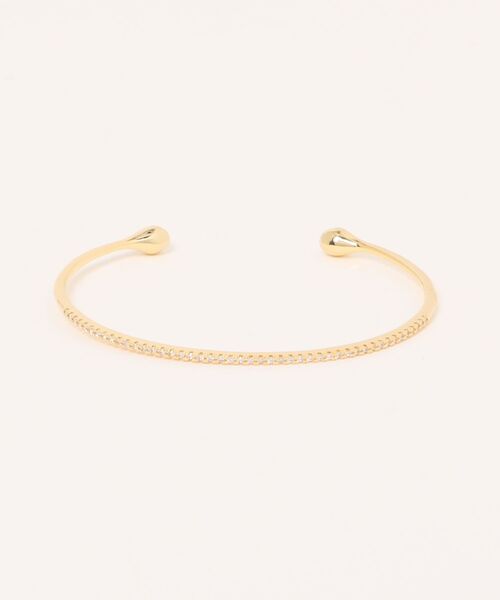 Three Four Time(スリーフォータイム)の「キュービックラインバングル(バングル/リストバンド・レディース・シルバー/ゴールド・FREE)」の2枚目の写真