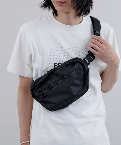 kuros'（クロス）の「【kuros’オリジナル】ダイヤリップウエストバッグ 日本製（ボディバッグ/ウエストポーチ・メンズ・グレー/ブラック・FREE）」の12枚目の写真