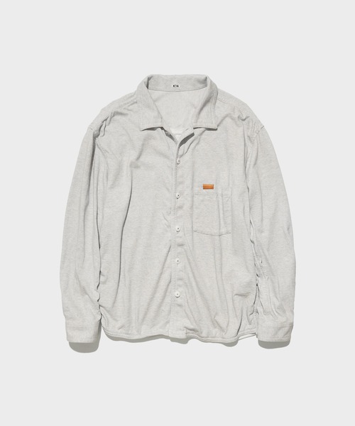 KHOKI（コッキ）の「【KHOKI / コッキ】Faded Memory Shirt（シャツ/ブラウス・メンズ・オフホワイト/ブルー・2/3）」の2枚目の写真