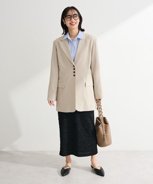 Green　Parks（グリーンパークス）の「イージーケア抜け衿シャツ（シャツ/ブラウス・レディース・サックスブルー/ピンク系その他/ブルー系その他6/イエロー系その他2/オフホワイト/グリーン系その他3/パープル・FREE）」の12枚目の写真