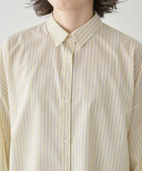 Green Parks(グリーンパークス)の「イージーケア抜け衿シャツ(シャツ/ブラウス・レディース・サックスブルー/ピンク系その他/ブルー系その他6/イエロー系その他2/オフホワイト/グリーン系その他3/パープル・FREE)」の19枚目の写真